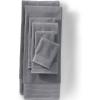 Lands’ End Turkish Luxe Towel Classic Khaki Washcloth Set(Rich Steel)
