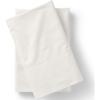Lands’ End 300 Percale Solid Pillowcases Peach Frost King(Ivory)