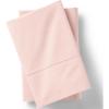 Lands’ End 300 Percale Solid Pillowcases Peach Frost King(Peach Frost)