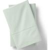 Lands’ End 300 Percale Solid Pillowcases Peach Frost King(Soft Sage)
