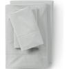 Lands’ End 300 Percale Solid Sheet Set Ivory Twin(Light Fog)