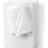 Lands’ End 300 Percale Solid Sheet Set Ivory Twin(White)