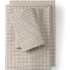 Lands’ End 300 Percale Yarn Dye Sheets Khaki Gingham Full(Khaki Gingham)