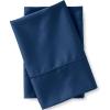 Lands’ End 400 NI Pillowcase Set Faint Orchid King(Deep Sea Navy)