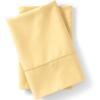 Lands’ End 400 NI Pillowcase Set Faint Orchid King(Pale Sunbeam Yellow)