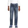 Lands’ End Boys Iron Knee Stretch Pull On Jeans(Dark Wash Denim)