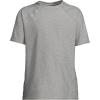 Lands’ End Boys UPF 50 Short Sleeve Swim Shirt Rash Guard(Gray Heather)