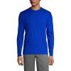 Lands’ End Essentials Men’s Long-Sleeve Soft Cotton T-Shirt – Relaxed Easy Fit(Cobalt)