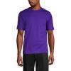 Lands’ End Essentials Men’s Short-Sleeve Soft Cotton T-Shirt – Relaxed Easy Fit(Deep Purple)