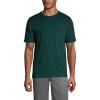 Lands’ End Essentials Men’s Short-Sleeve Soft Cotton T-Shirt – Relaxed Easy Fit(Evergreen)