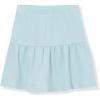 Lands’ End Girls Pique Knit Skirt(Mint Multi Stripe)