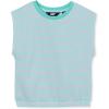Lands’ End Girls Pique Knit Top(Mint Multi Stripe)