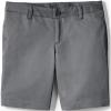 Lands’ End Girls Plain Front Blend Chino Shorts(Arctic Gray)