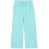 Lands’ End Girls Pull On Knit Gauze Wide Leg Pants(Aruba Blue)