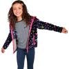 Lands’ End Girls Softest Fleece Jacket(Blue Sketch Hearts)