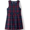 Lands’ End Girls Uniform Plaid Jumper(Classic Navy Large Plaid)
