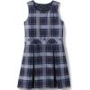 Lands’ End Girls Uniform Plaid Jumper(Classic Navy Plaid)