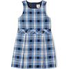 Lands’ End Girls Uniform Plaid Jumper(Clear Blue Plaid)