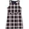 Lands’ End Girls Uniform Plaid Jumper(Evergreen/White Plaid)