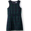 Lands’ End Girls Uniform Plaid Jumper(Plaid Classic Navy/Evergreen)