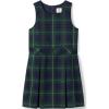 Lands’ End Girls Uniform Plaid Jumper(Plaid Hunter/Classic Navy)