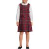 Lands’ End Girls Uniform Plaid Jumper(Red/Black Plaid)