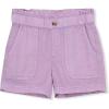 Lands’ End Girls Woven Twill Shorts(Pastel Lilac)
