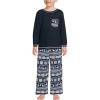 Lands’ End Kids Soft Jersey Pocket Sleep Top – Ultra-Soft Cotton Blend, Tag-Free, Cozy Fit, Fun for Bedtime Comfort