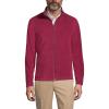 Lands’ End Men’s Full-Zip Mid-Weight Fleece Jacket(Burgundy)