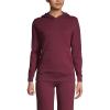 Lands’ End School Uniform Adult Hooded Pullover Sweatshirt(Burgundy)