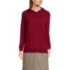 Lands’ End School Uniform Adult Hooded Pullover Sweatshirt(Garnet)