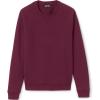 Lands’ End School Uniform Adult Long Sleeve Crewneck Sweatshirt(Burgundy)