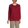 Lands’ End School Uniform Adult Long Sleeve Crewneck Sweatshirt(Garnet)