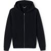 Lands’ End School Uniform Adult Zip Front Sweatshirt(Black)