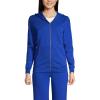 Lands’ End School Uniform Adult Zip Front Sweatshirt(Cobalt)