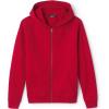 Lands’ End School Uniform Adult Zip Front Sweatshirt(Red)