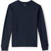 Lands’ End School Uniform Boys Long Sleeve Essential T-Shirt(Classic Navy)