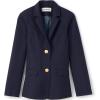 Lands’ End School Uniform Girls Hopsack Blazer(Deep Navy)