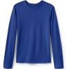 Lands’ End School Uniform Girls Long Sleeve Essential T-Shirt(Cobalt)