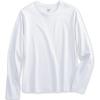 Lands’ End School Uniform Girls Long Sleeve Essential T-Shirt(White)