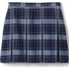 Lands’ End School Uniform Girls Plaid Box Pleat Skirt Top of The Knee(Classic Navy Plaid)