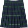 Lands’ End School Uniform Girls Plaid Pleated Skirt Below The Knee(Plaid Hunter/Classic Navy)