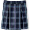 Lands’ End School Uniform Girls Plaid Skort Top of Knee(French Blue Plaid)