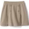 Lands’ End School Uniform Girls Ponte Button Front Skort(Khaki)