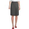Lands’ End School Uniform Girls Ponte Pleat Skirt(Charcoal Heather)