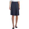 Lands’ End School Uniform Girls Ponte Pleat Skirt(Classic Navy)