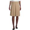 Lands’ End School Uniform Girls Ponte Pleat Skirt(Khaki)