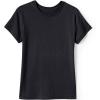 Lands’ End School Uniform Girls Short Sleeve Essential T-Shirt(Black)