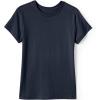 Lands’ End School Uniform Girls Short Sleeve Essential T-Shirt(Classic Navy)
