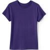 Lands’ End School Uniform Girls Short Sleeve Essential T-Shirt(Deep Purple)